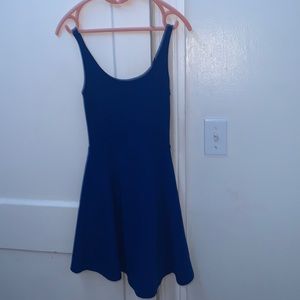 Blue skater dress